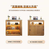 吧台柜岩板家用小户型客厅收纳柜餐边柜一体可伸缩沙发家庭吧台柜