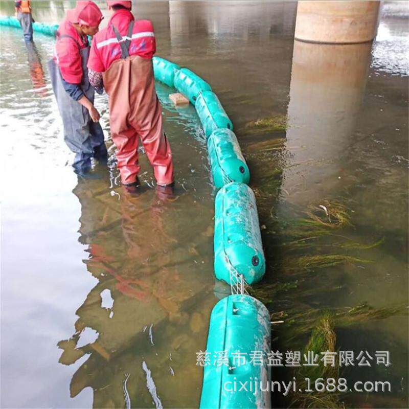 水上阻挡污物隔离带拦截浮漂生活垃圾水葫芦浮球圆柱形拦污浮筒