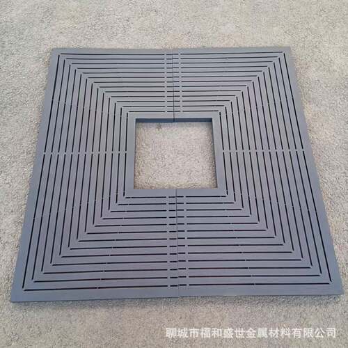 钢板喷塑护树板不锈钢树池篦子镀锌钢镂空树盖板市政道路树围子