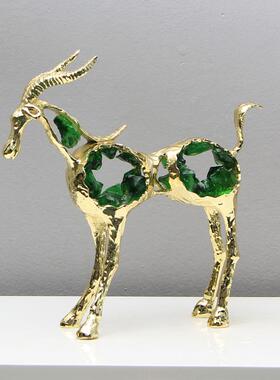 现代轻奢创意镂羊KF-M520件办公室客空厅玄饰关电视柜摆酒柜书柜