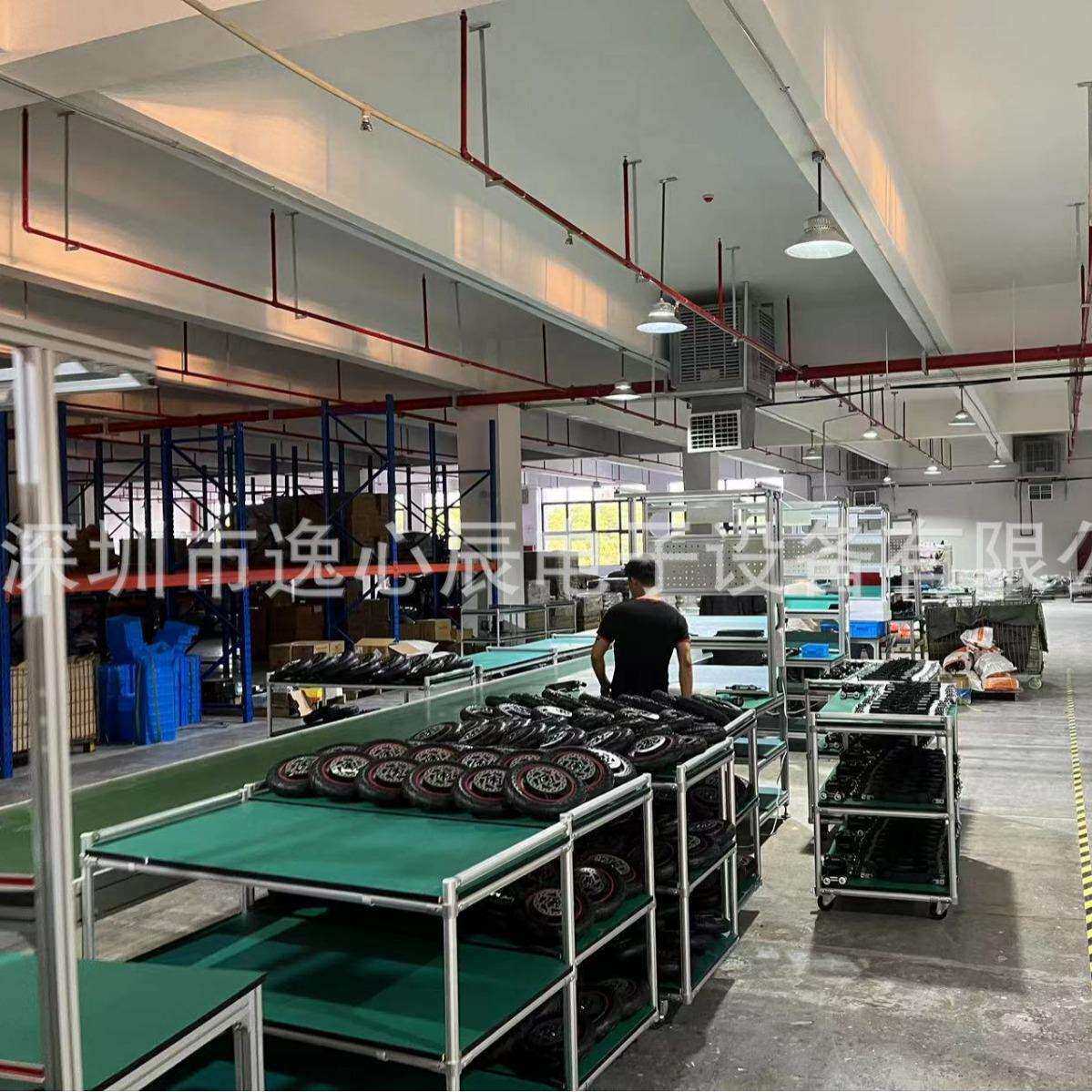 龙岗老化线 电池模组老化测试返板移出台倍速流水线3D建模