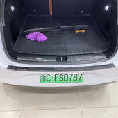 理想后踏板碳纤维条改装 l6门槛迎宾护板专用内门踏板槛