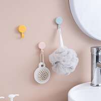 Pack of 10 Creative Bathroom Strong Adhesive Wall Hooks, No- thumbnail 2