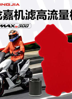 改装高流量空滤 龙嘉XDV250Si Vmaxie300空气滤清器机油滤芯机滤
