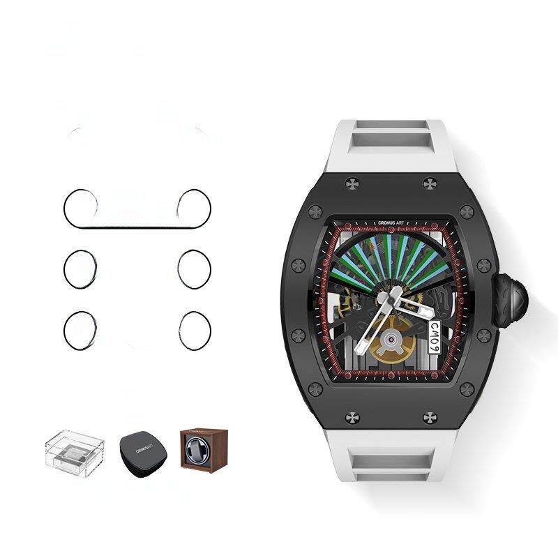 CRONUSART克洛斯碳素折扇系列男士男款机械手表国潮时尚运动腕表