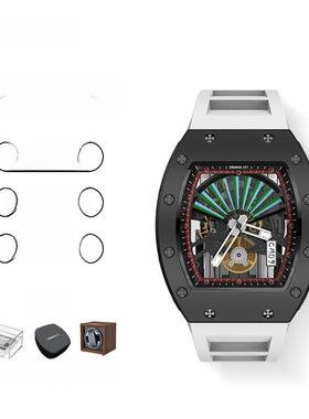 CRONUSART克洛斯碳素折扇系列男士男款机械手表国潮时尚运动腕表