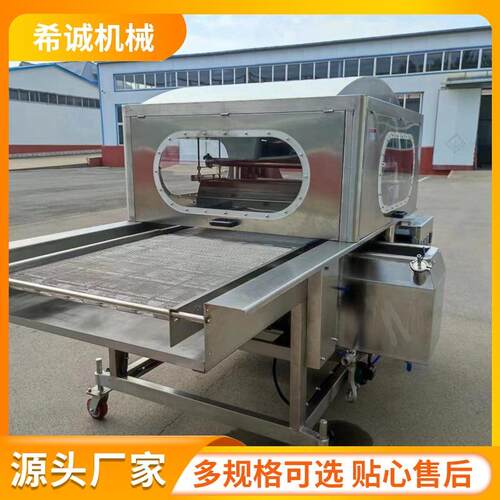 冻干山药巧克力涂层机商用全自动浸糖机高转转子泵循环淋浆机