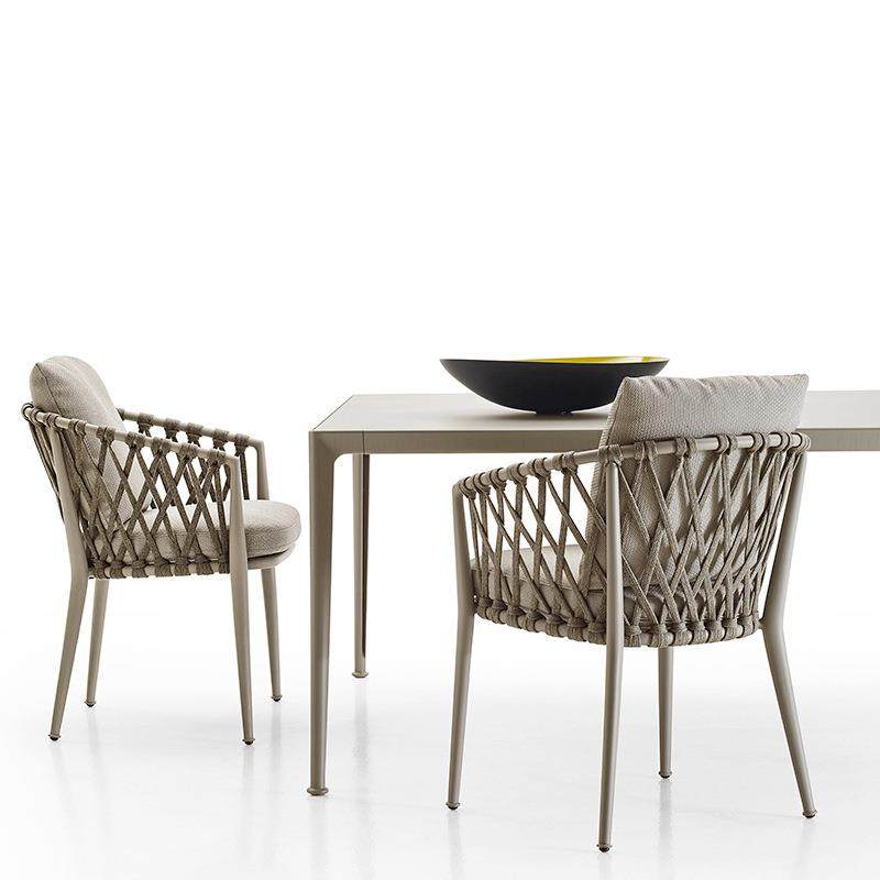 户藤外桌椅休闲庭院编椅子组合室外露咨询客服台家花园防晒水阳台