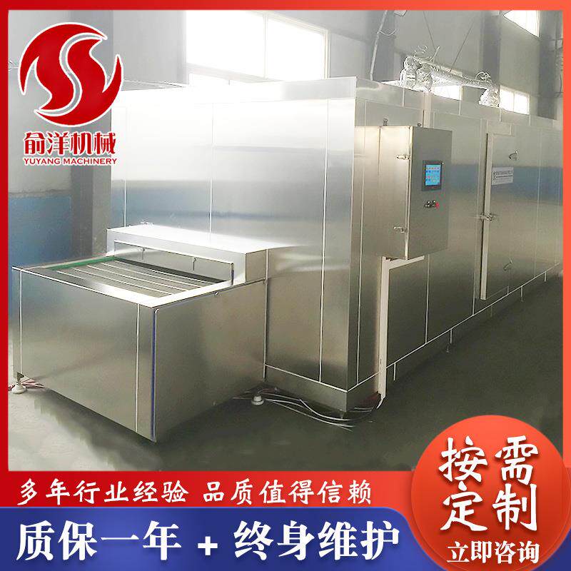 鱿鱼圈连续速冻设备液氮果蔬锁鲜低温快速冷冻机隧道式速冻机