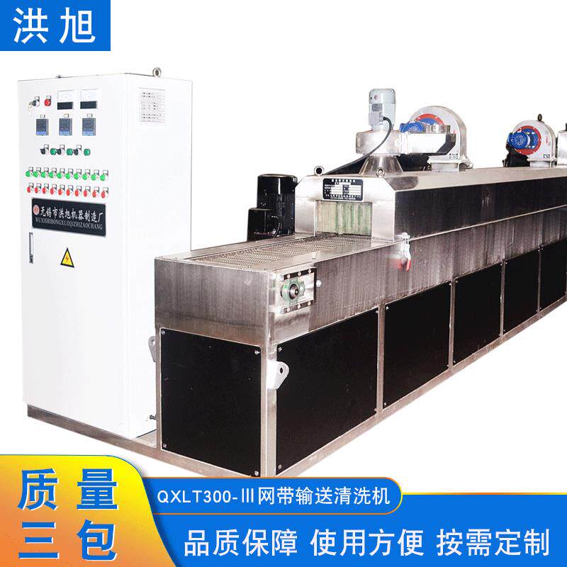 QXLT300-Ⅲ型网带输送小零件清洗机清洗烘干一体机工业清洗机
