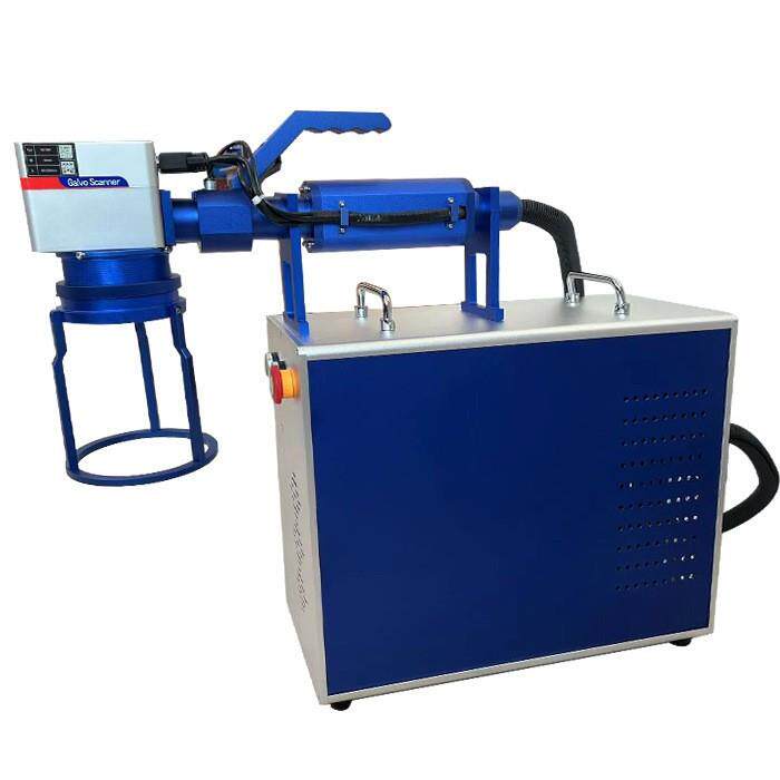 鸿济供应可移动铭牌刻字机智能手持式触屏系统喷码机激光打标机