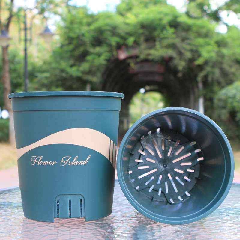 塑料加仑园艺盆狼人二代月季小家用根青山花盆个性创意控牧盆花盆