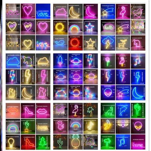 LED Neon Light Wall Art Sign Night Party Neon Lamp霓虹灯