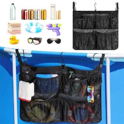 Pool Storage Bag with Mesh Pockets Above Ground Pool