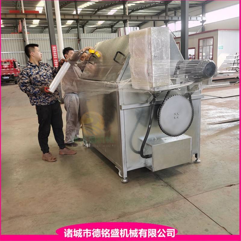 肥膘油脂加工设备 动物油脂炸油锅 油渣自动分离的导热油炼油锅