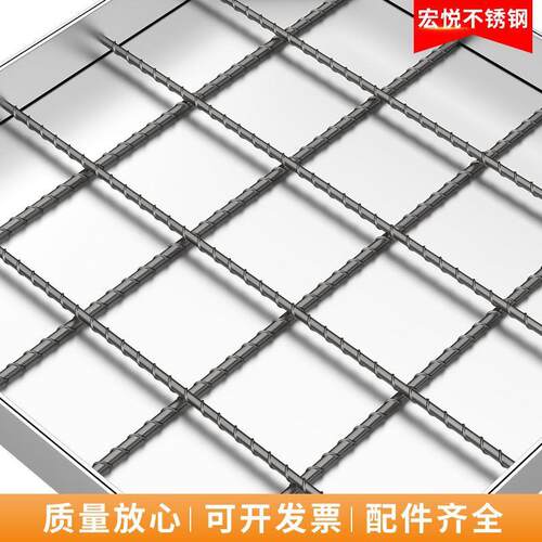 雨不锈钢形井盖201雨水篦子形盖隐板下水600道电力装饰线水盖板带