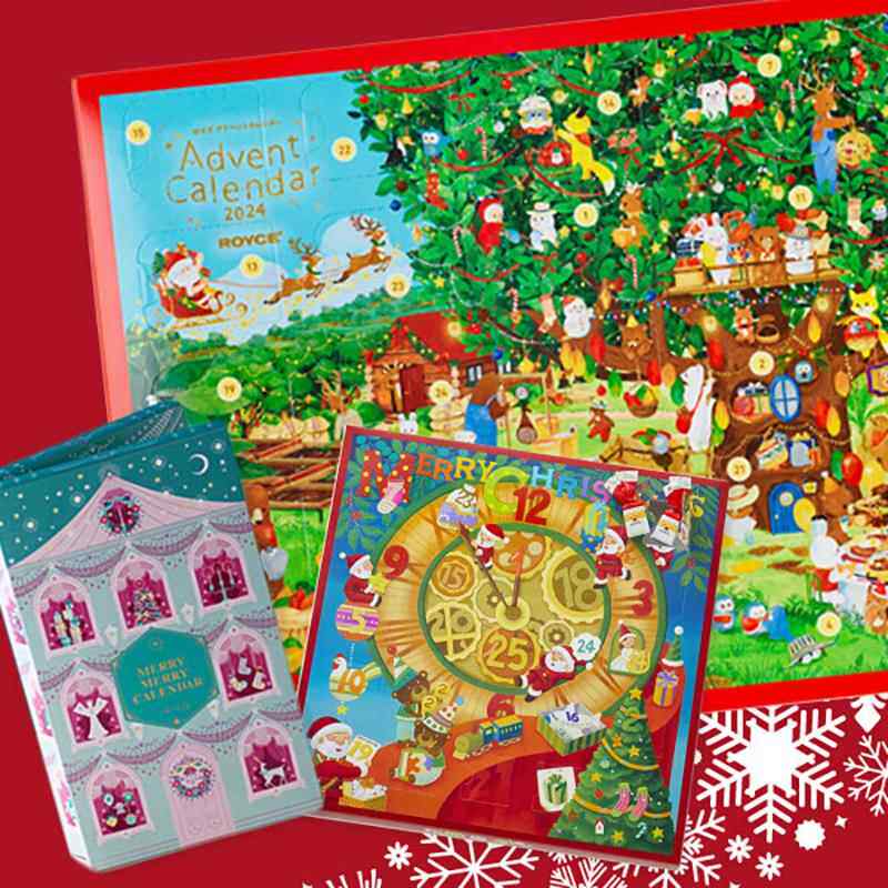 包邮 日本进口北海道royce 圣诞节限定24年度倒数什锦巧克力日历
