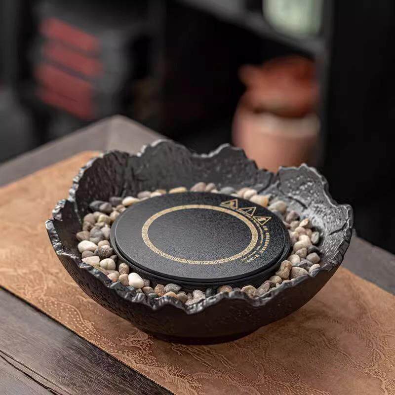 围炉煮茶家用电陶炉烧水壶煮茶器具全套烤奶茶套装养生玻璃煮茶壶