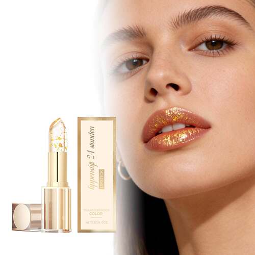 Gold Foil Temperature-Change Moisturizing Lipstick for daily