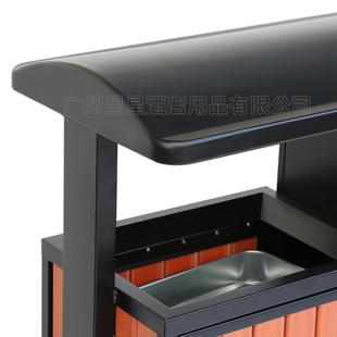 分类户外垃圾桶大号钢环卫垃木圾桶公园小果OAB桶双桶厂皮家区直