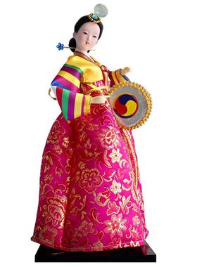 朝鲜娃娃人偶人形绢人娃娃料理酒店婚庆工艺装饰品摆件民俗