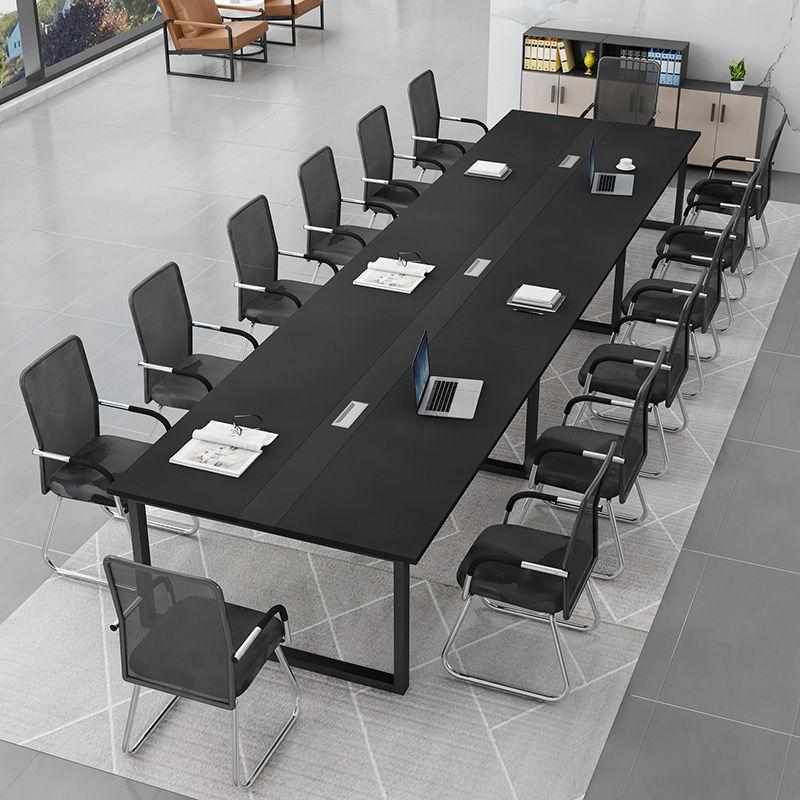 简约现代会议桌长桌办公桌椅组合会议室长条桌子工作台培训员工位