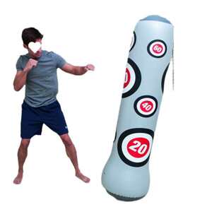 健身儿童充气立式拳击柱不倒翁充气沙袋泄愤加厚沙包拳击练习拳靶