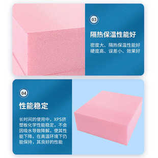 孚达xps挤塑板阻燃内外墙屋顶地暖1234578910cm保温防火隔热板