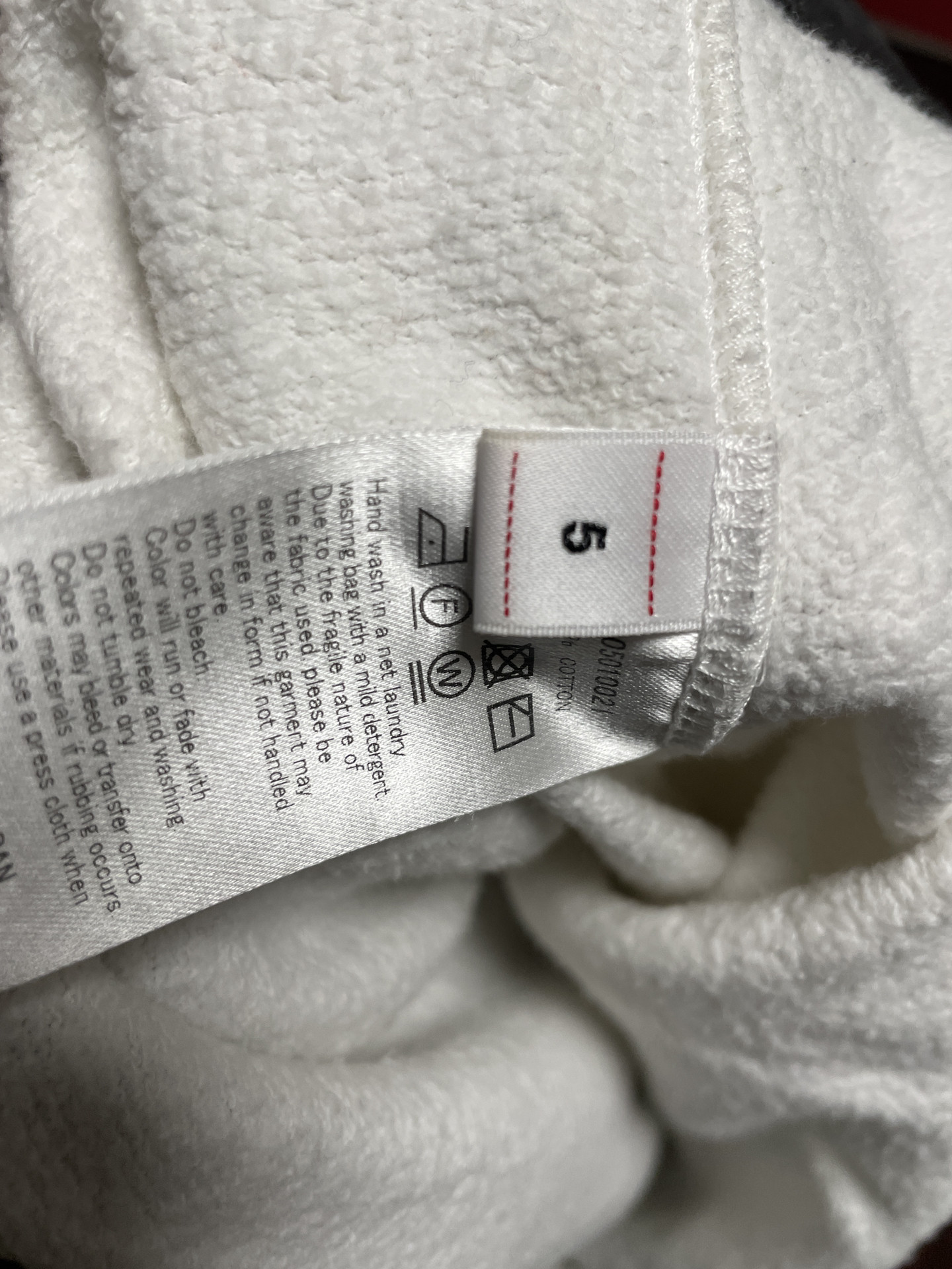 visvim Jumbo Distressed Washed Hoodie — label