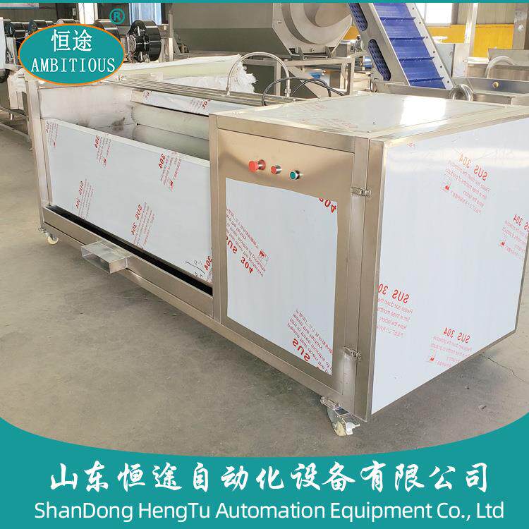 花生毛辊清洗设备不锈钢U型毛刷生蚝扇贝去杂质清洗机现货款速发