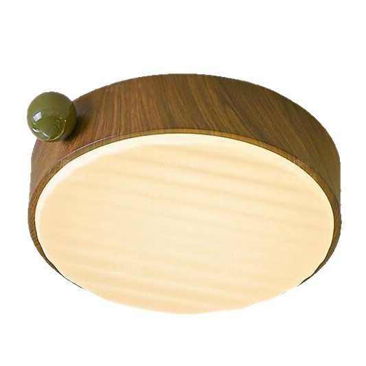 侘寂风薯片卧室灯吸顶灯复古胡桃木书房灯具中古护眼主卧儿童房灯,家装灯饰光源,智能吸顶灯,淘宝优惠券,粉丝福利购,淘宝优惠卷