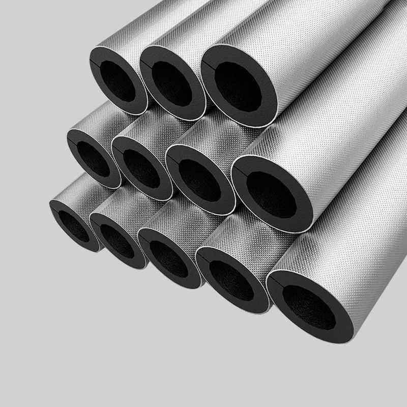 华美橡塑管壳隔热吸音防冻保护套高密度橡塑隔热橡塑保温管厂家