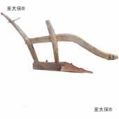 麦太保民俗怀旧老物件农村传统旧农具老木犁独轮车风车农耕文化装