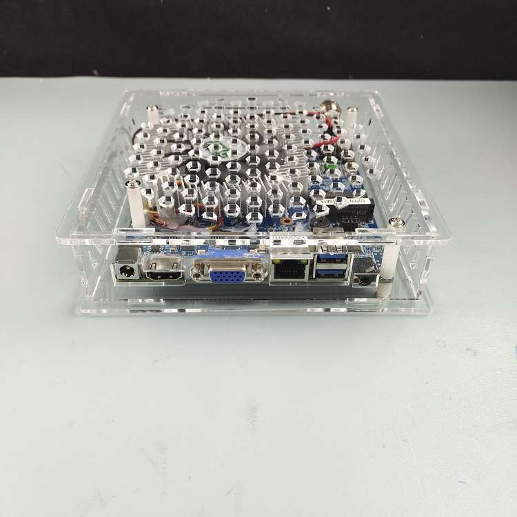 Nano-itx 1037u J1900游娱宝盒12*12cm工控主板亚克力透明机箱