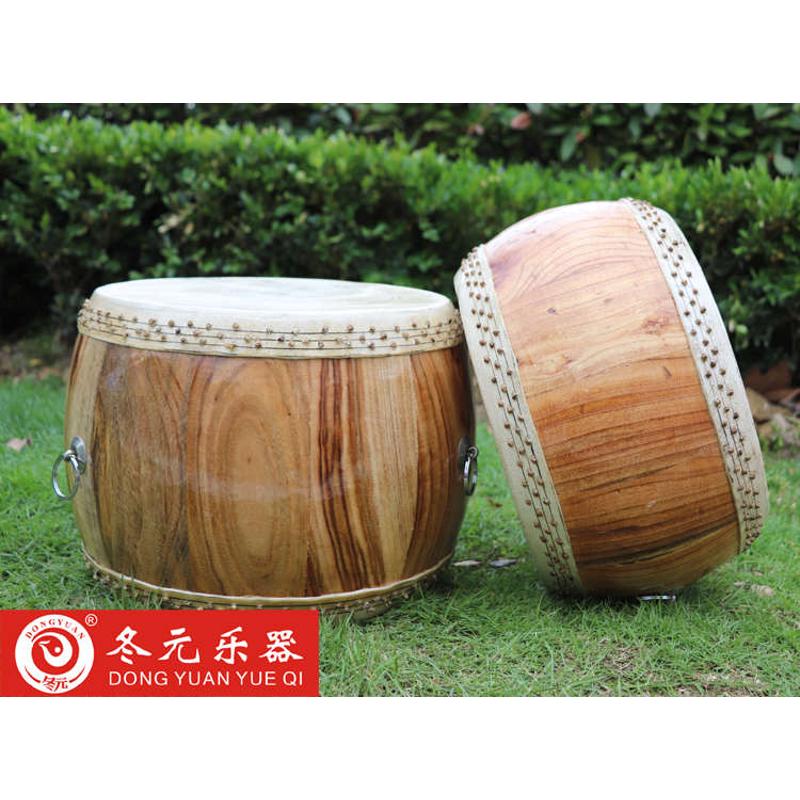 罗冬元9寸高音原木竹钉牛皮手鼓战鼓高鼓扁鼓川堂鼓竹钉鼓道士鼓