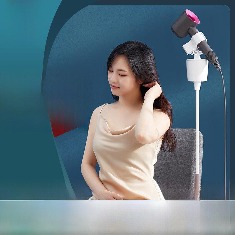 小女巫吹风机支架懒地板立式电动旋转遥控免提吹风机支架免提