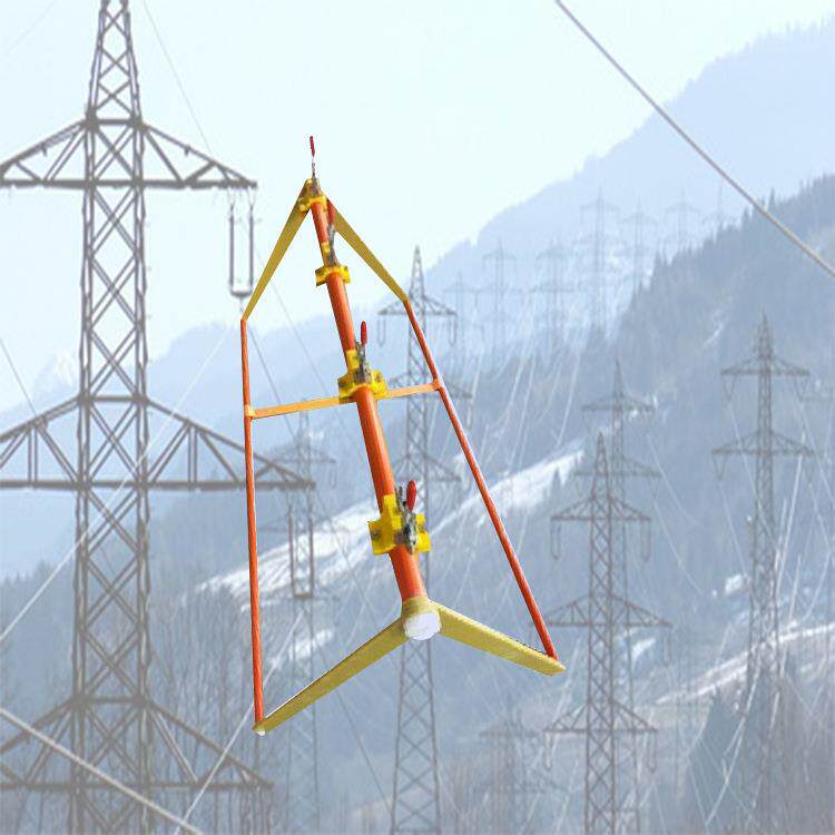 面齐全带电电作业余缆地支撑杆架压4个线夹线杆绝高缘支撑架