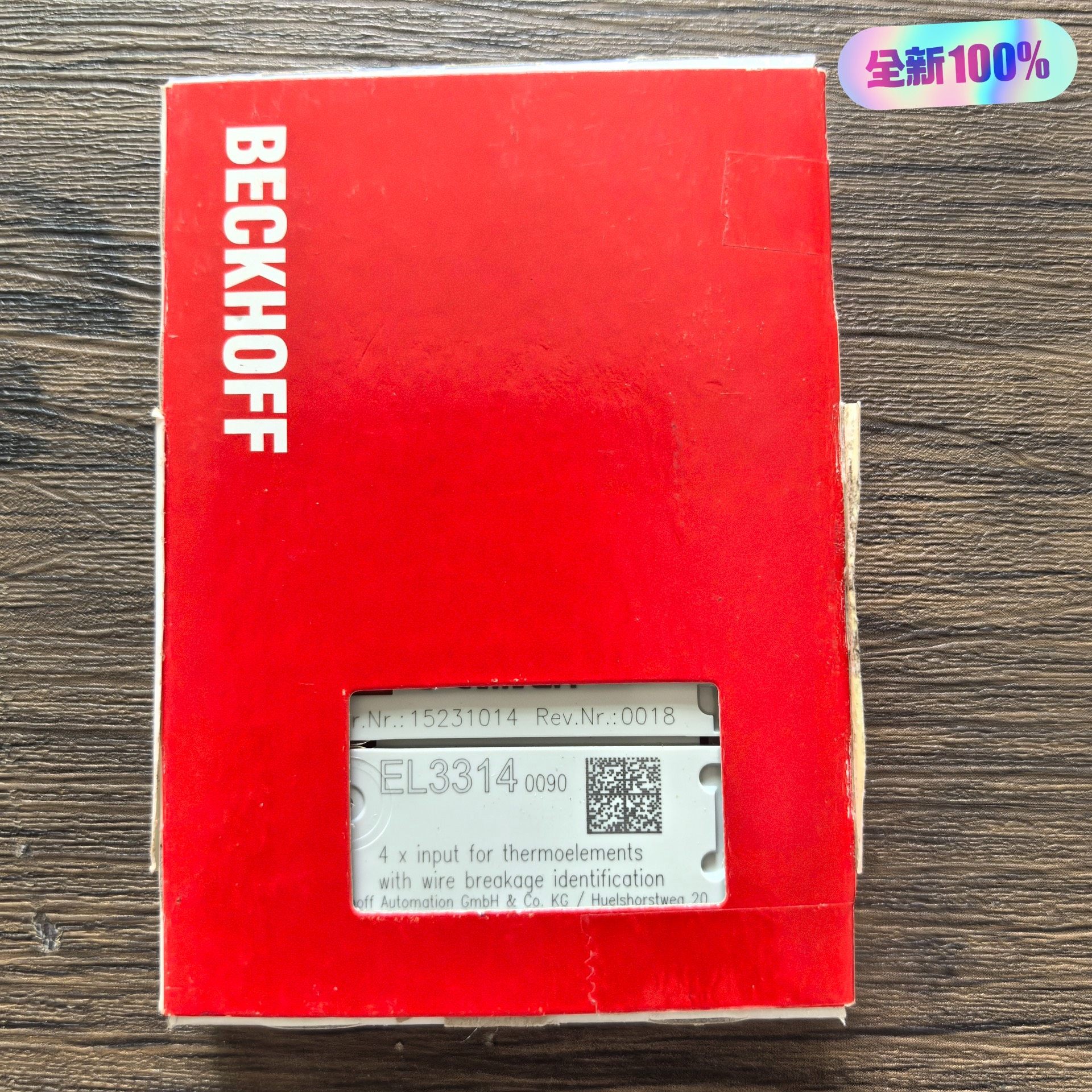 全新原装正品 BECKHOFF倍福 EL3314-0090