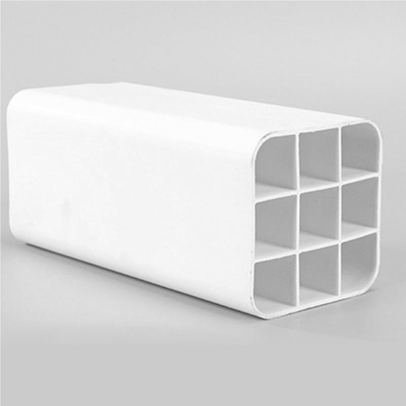 国塑通PVC格栅管弱电信电缆管PC四孔九格孔格栅管方形弱PVC—U恪