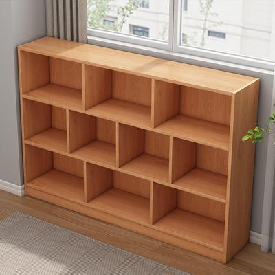 简易书架落地靠墙客厅置物架分层收纳架储物柜简约现代家用书柜