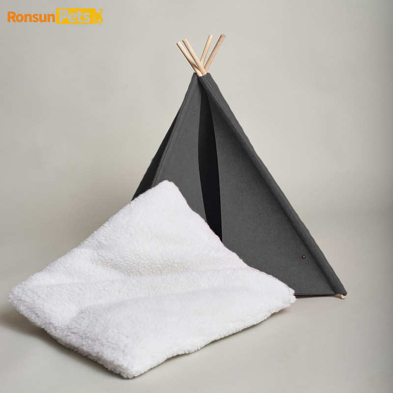 猫可家居猫狗窝半封闭房猫窝宠物猫咪屋夏季床帐篷拆洗中小型帐篷