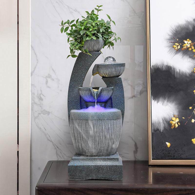 流水喷泉生财摆件落地客厅办公室内桌面招财风水球循环水装饰鱼缸