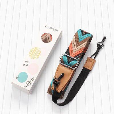 Retro Guitar Strap Adjustable Vintage Ukulele Shoulder Belt