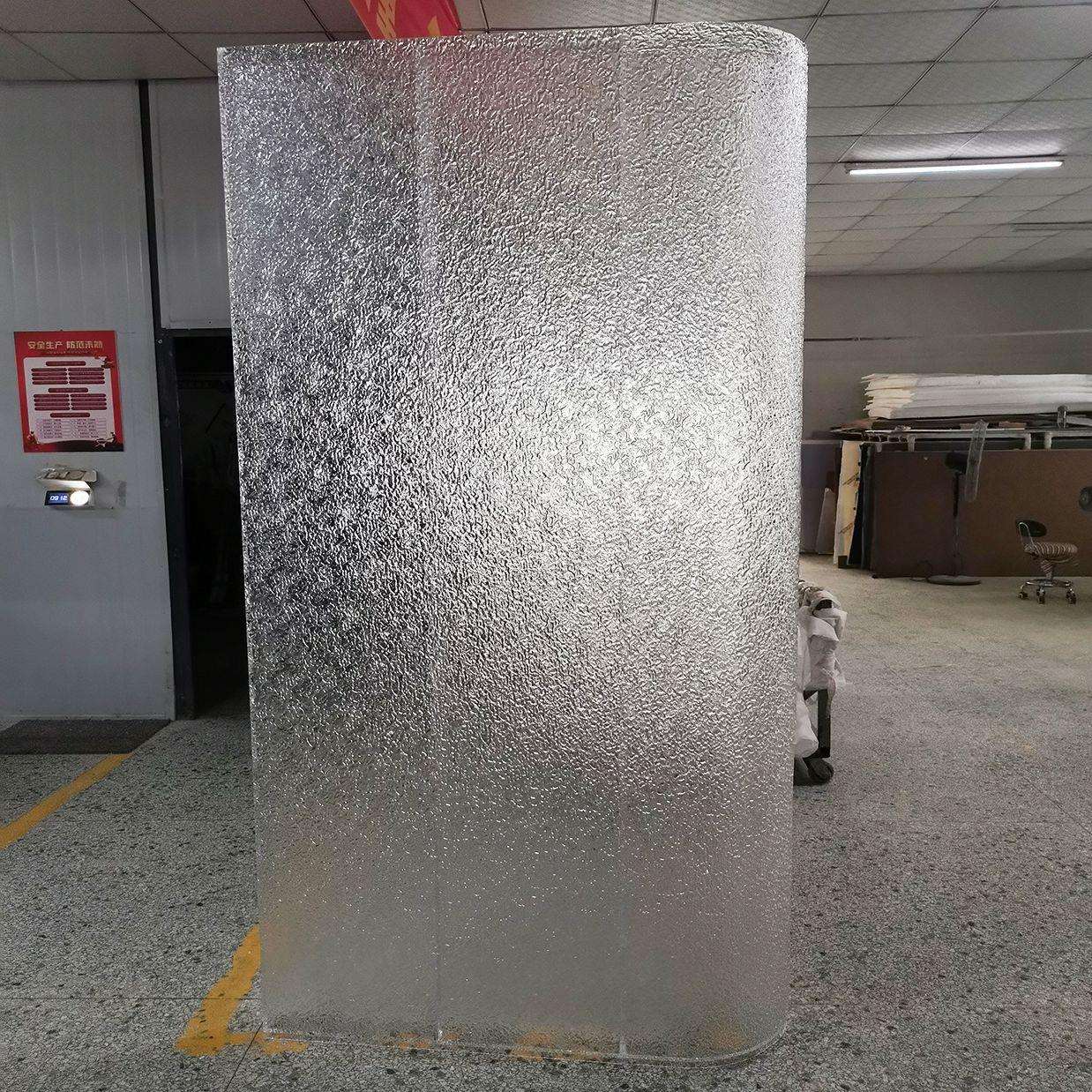 透明亚克力水波纹板折弯水槽异形有机玻璃造型景观装饰道具