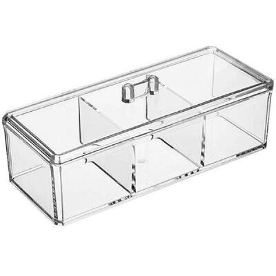 Acrylic Tea Bag Organizer Transparent Tea Bag Storage Box