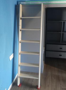 木梯子实木质楼梯家学F7698S89生宿舍双层床阁爬梯楼楼梯上用?下