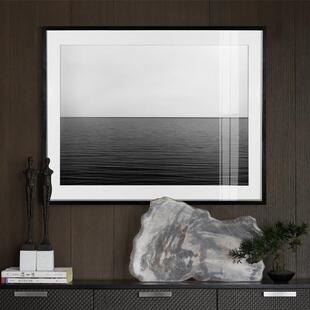 杉本博司海景黑白艺术摄影装饰画照片墙软装背景墙挂画客厅壁画