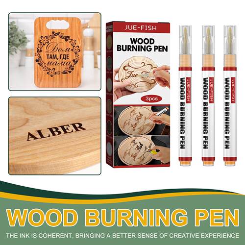 Jue-Fish Wood Burning Pen Set, Wooden Marking DIY Pyrography