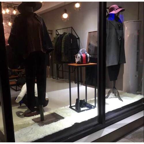 流水台展示台 服装店中岛架 橱窗高低台 包包鞋子展示桌子包邮