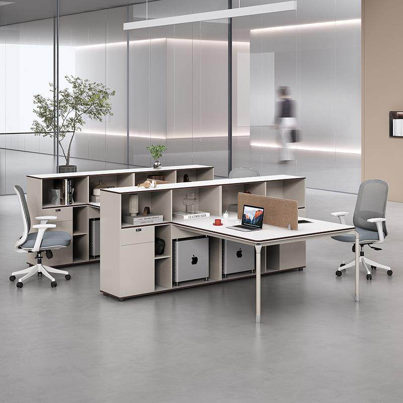 财务办公桌职员桌卡座卡位双人面对面两人位文员会计财务室办公桌